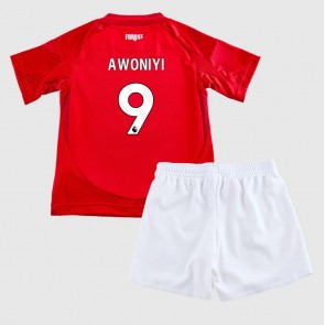 Billiga Nottingham Forest Taiwo Awoniyi #9 Hemmatröja Barn 2024-25 Kortärmad (+ Korta byxor)